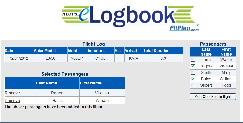 electronic pilot logbooks
